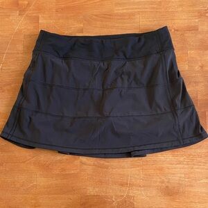 Lululemon Black Athletic Tennis Skirt Size 10